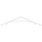 Ekena Millwork Pitch Legacy Architectural Grade PVC Gable Pediment, 60"W x 12 1/2"H x 1"P (5/12) GPP060X013X100LEG - alternate 4